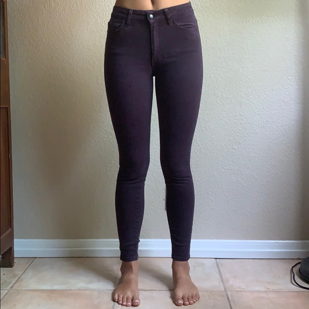 High Waisted Purple Jeans from American Apparel